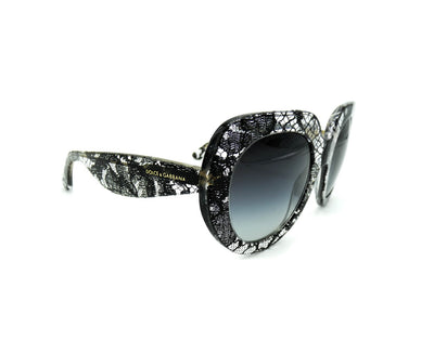Dolce & Gabbana Black Lace Acetate Sunglasses DG 4191 Sunglasses Dolce & Gabbana