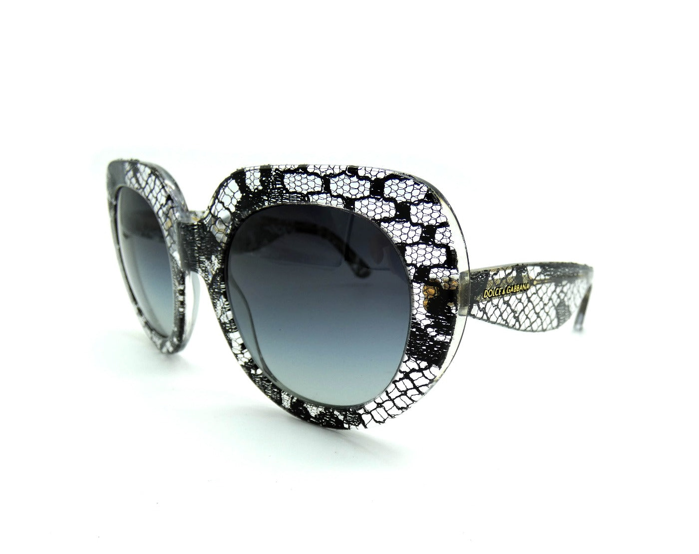 Dolce & Gabbana Black Lace Acetate Sunglasses DG 4191 Sunglasses Dolce & Gabbana