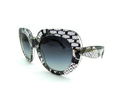 Dolce & Gabbana Black Lace Acetate Sunglasses DG 4191 Sunglasses Dolce & Gabbana