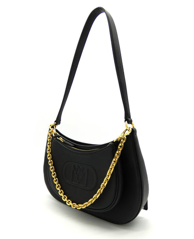 MCM Black Leather Medium Mode Travia Shoulder Bag Bag MCM