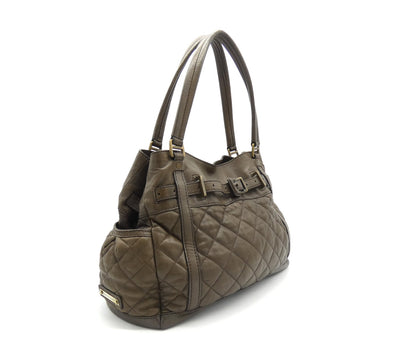 Burberry Taupe Leather Easton Bag Bag Burberry