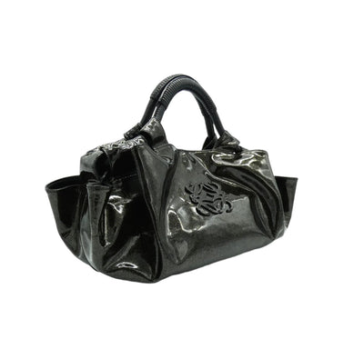 LOEWE Black Patent Leather Aire Bag Handbag LOEWE