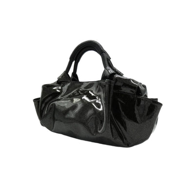 LOEWE Black Patent Leather Aire Bag Handbag LOEWE