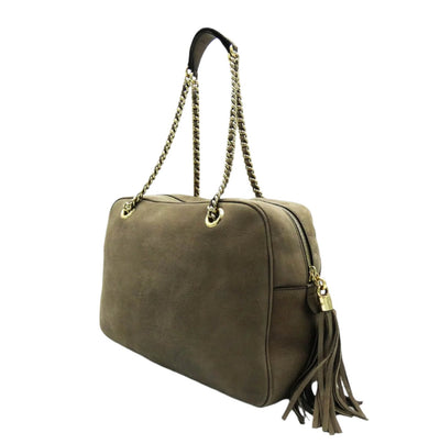 Gucci Soho Taupe Nubuck Shoulder Bag Bag Gucci