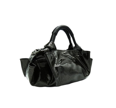 LOEWE Black Patent Leather Aire Bag Handbag LOEWE