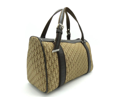 Christian Dior Tan Oblique Street Chic Boston Handbag Bag Christian Dior