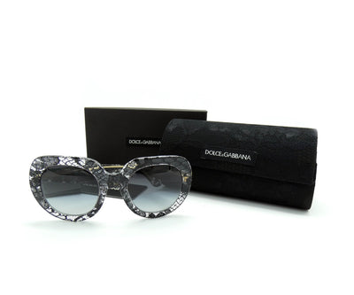 Dolce & Gabbana Black Lace Acetate Sunglasses DG 4191 Sunglasses Dolce & Gabbana