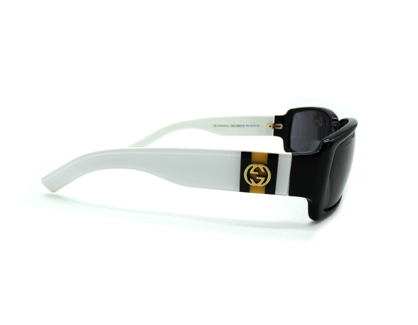 Gucci Vintage Cream and Tan Stripe GG Sunglasses GG2564/S Sunglasses Gucci