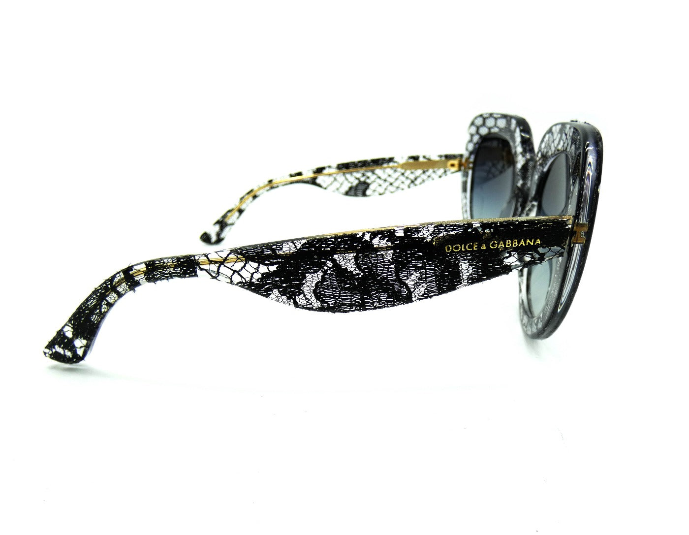 Dolce & Gabbana Black Lace Acetate Sunglasses DG 4191 Sunglasses Dolce & Gabbana