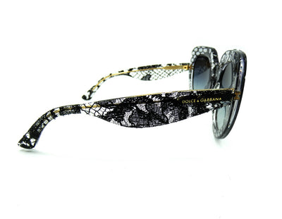 Dolce & Gabbana Black Lace Acetate Sunglasses DG 4191 Sunglasses Dolce & Gabbana