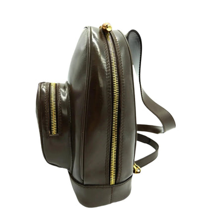 Gucci Vintage Dark Brown Leather Mini Sling Backpack Bag, Backpack Gucci