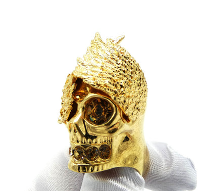 Alexander McQueen Gold Winged Skull Ring Ring Alexander McQueen