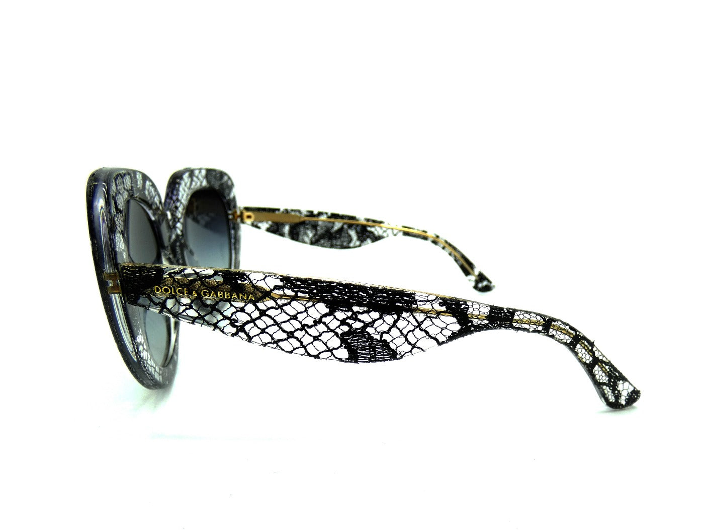Dolce & Gabbana Black Lace Acetate Sunglasses DG 4191 Sunglasses Dolce & Gabbana
