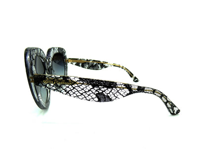 Dolce & Gabbana Black Lace Acetate Sunglasses DG 4191 Sunglasses Dolce & Gabbana