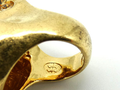 Alexander McQueen Gold Winged Skull Ring Ring Alexander McQueen