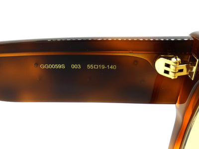 Gucci Oversized Square Sunglasses GG0059S Sunglasses Gucci