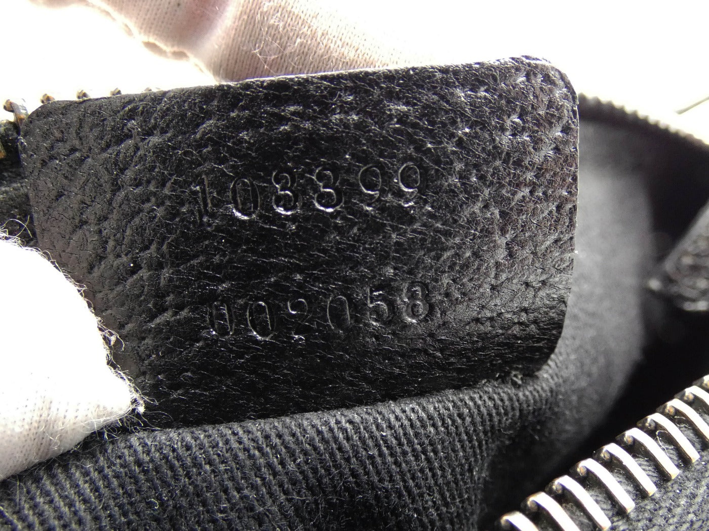 Gucci Taupe and Black Canvas Guccissimo GG Pochette Bag Gucci
