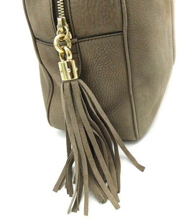 Gucci Soho Taupe Nubuck Shoulder Bag Bag Gucci