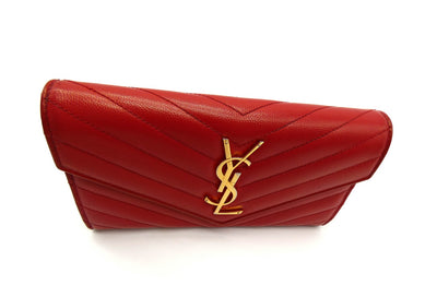 Saint Laurent Rouge Grain De Poudre Large Envelope Wallet Wallet YSL