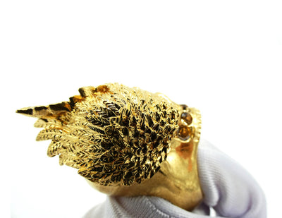 Alexander McQueen Gold Winged Skull Ring Ring Alexander McQueen