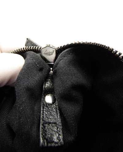 Gucci Taupe and Black Canvas Guccissimo GG Pochette Bag Gucci