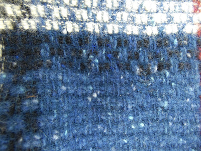 Burberry Merino Wool and Angora Giant Nova Check Blue Scarf Scarf Burberry