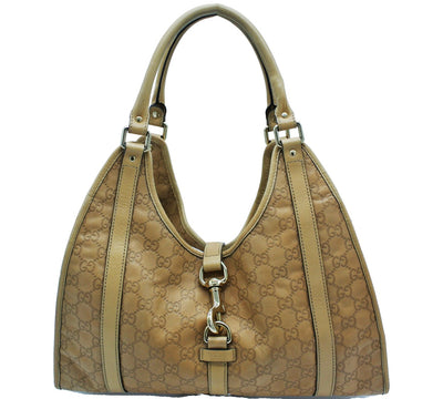 Gucci Light Tan Leather Shima Joy Hobo Bag Gucci