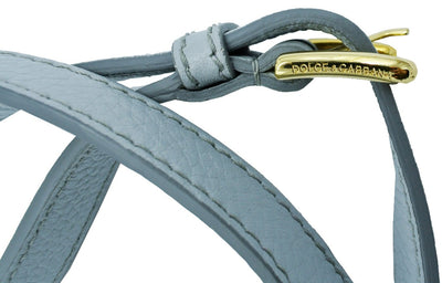 Dolce & Gabbana Miss Sicily Blue Leather Bag Bag Dolce & Gabbana