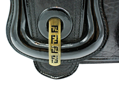 Fendi Black Grained Leather B Bag Bag Fendi
