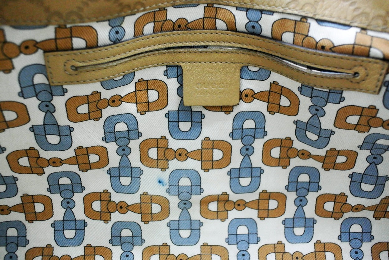 Gucci Light Tan Leather Shima Joy Hobo Bag Gucci