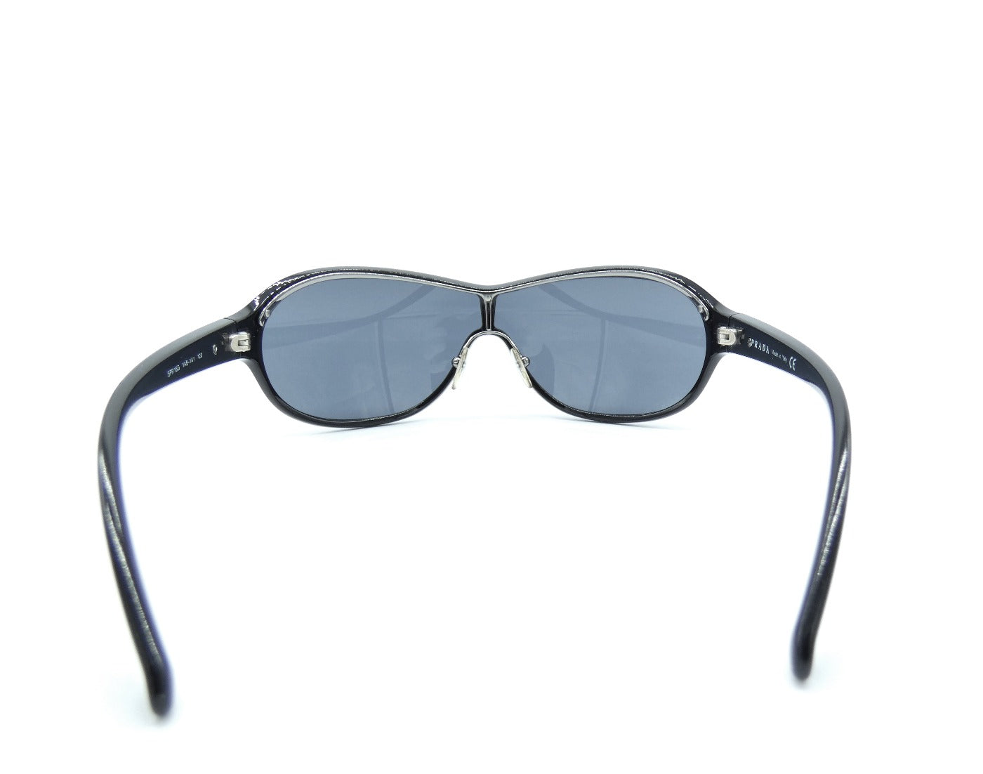 Prada Black and Silver Aviator Sunglasses SPR16G Sunglasses Prada