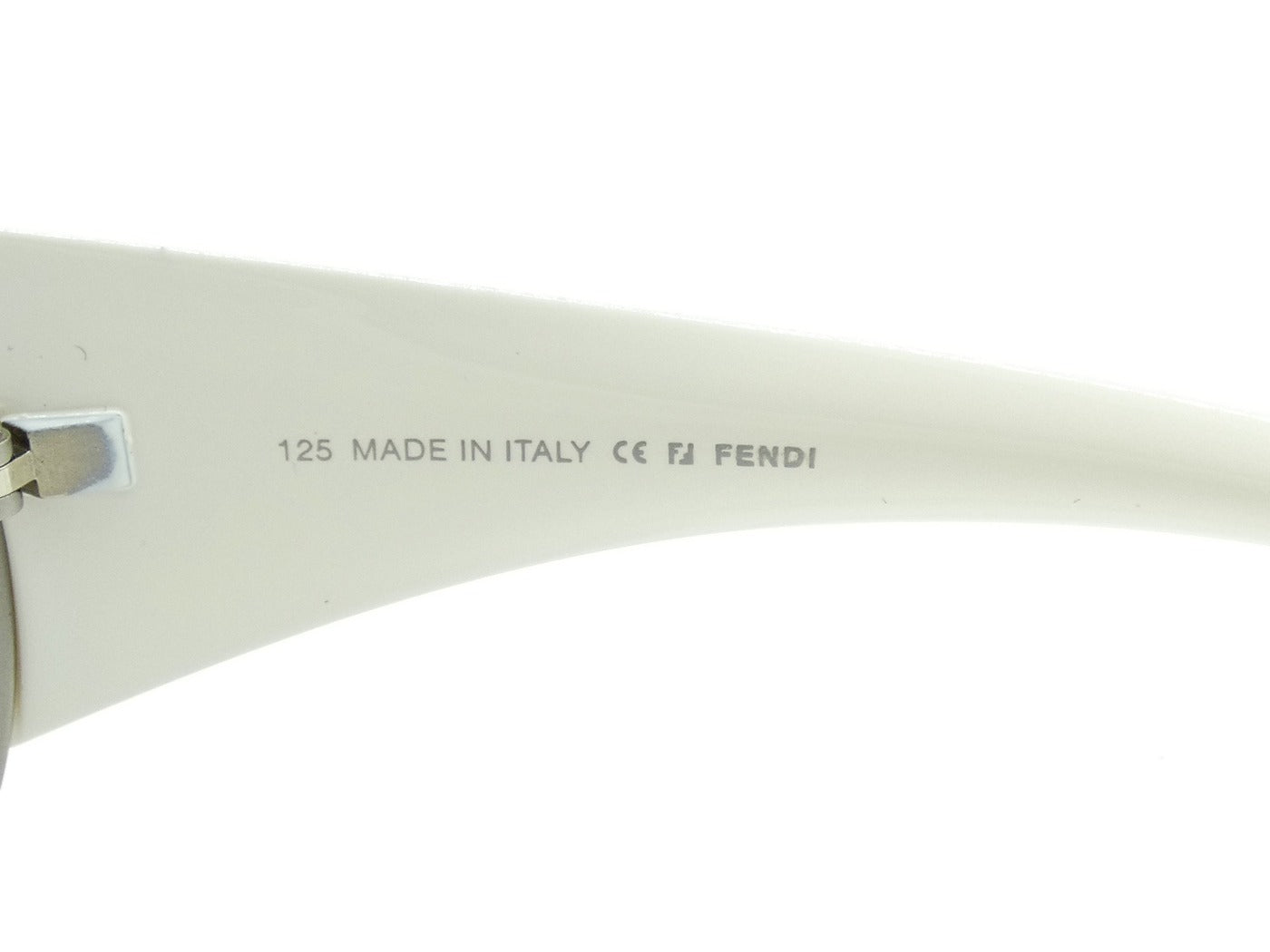 Fendi Vintage White Crystal Aviator Sunglasses FS322RR Sunglasses Fendi