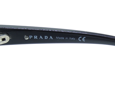 Prada Black and Silver Aviator Sunglasses SPR16G Sunglasses Prada
