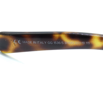 Gucci Vintage Tortoise Havana Sunglasses GG1536/S Sunglasses Gucci