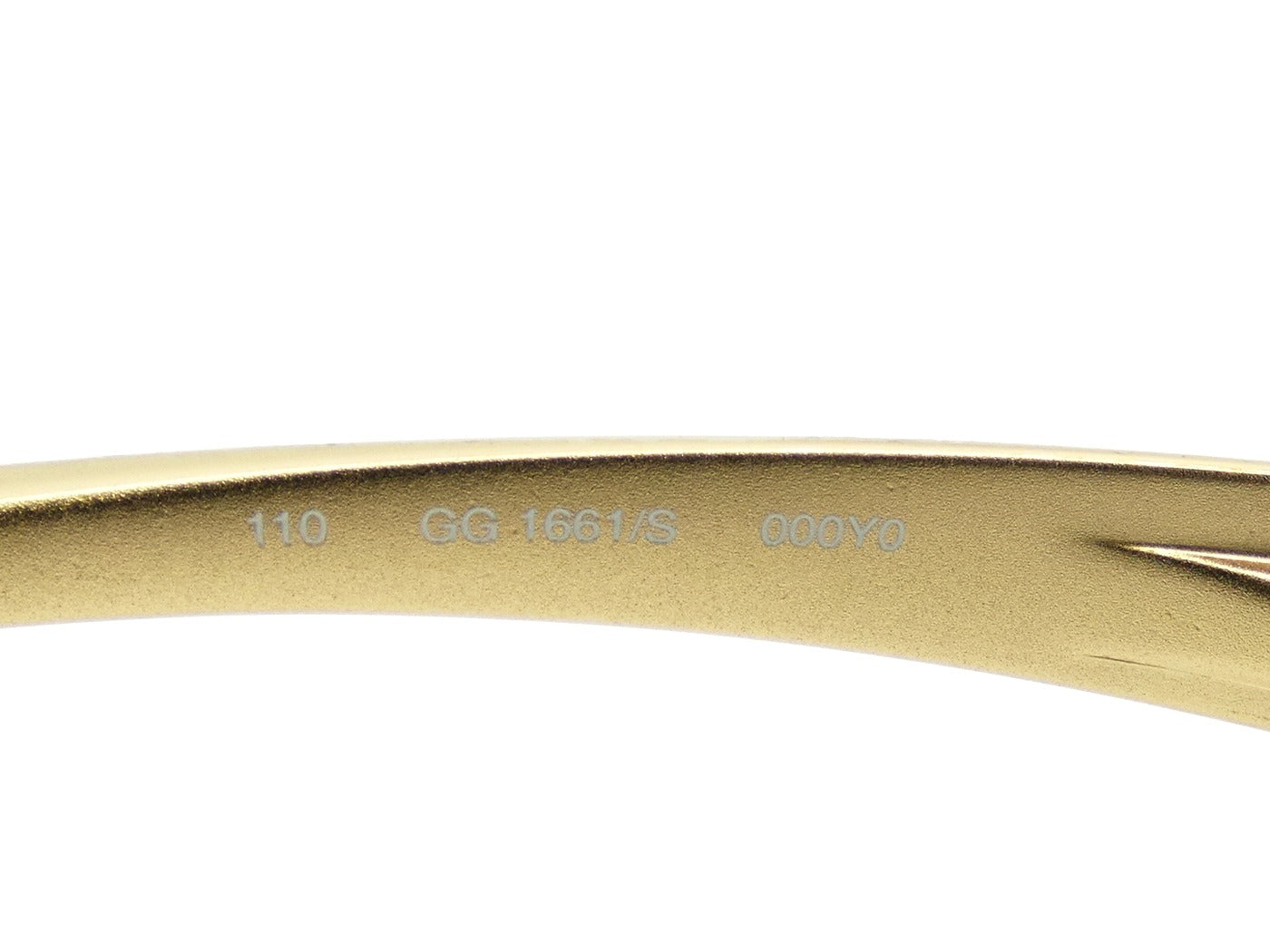 Gucci Vintage Gold Metal Sunglasses GG1661/S Sunglasses Gucci