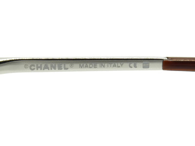 Chanel Brown Camellia Flower Rimless CC Sunglasses 4135 Sunglasses Chanel