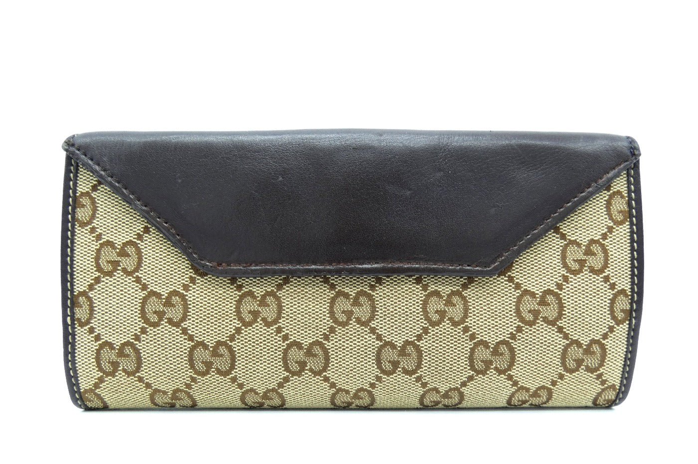 Gucci Continental GG Canvas Heart Vintage Long Wallet Wallet Gucci
