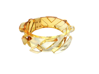 Burberry Prorsum Orange Check Bangle Bracelet Burberry