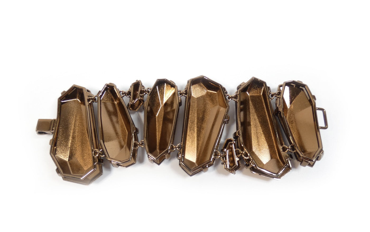 Burberry Large Faceted Copper Link Bracelet Bracelet Burberry
