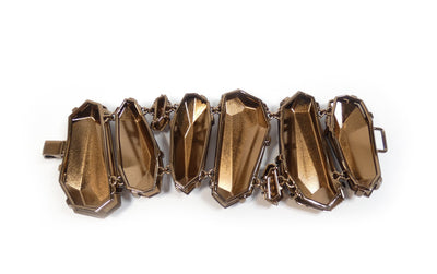 Burberry Large Faceted Copper Link Bracelet Bracelet Burberry