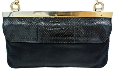 Gucci Cursive Logo Satin Evening Bag Bag Gucci
