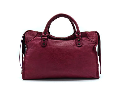 Balenciaga Pourpre Agneau Classic City Motorcycle Bag Bag Balenciaga