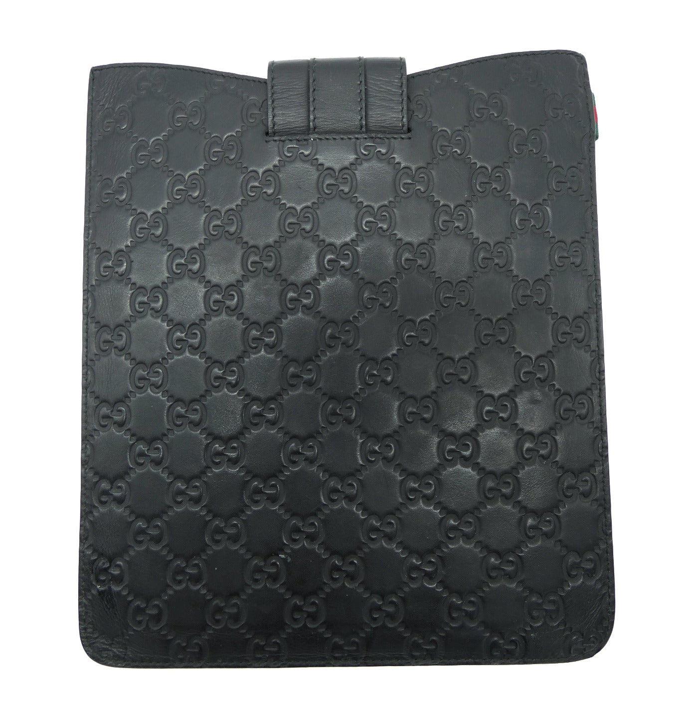 Gucci Black Leather Guccissimo iPad Case iPad Case Gucci