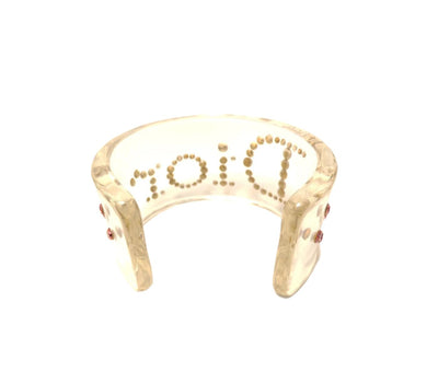 Christian Dior Lucite Crystal Bangle Bracelet Christian Dior