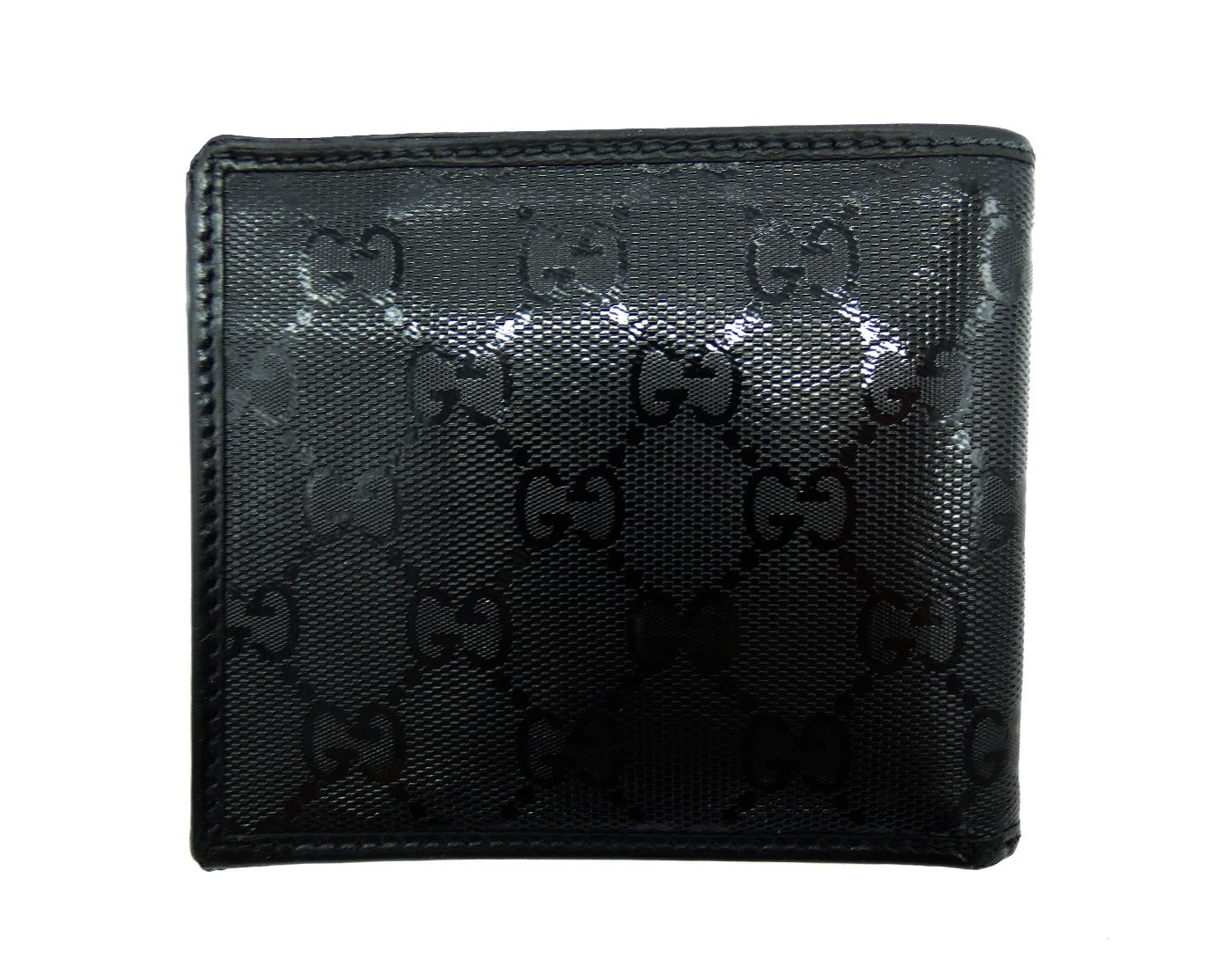 Gucci GG Black Imprime Men's Leather Wallet Wallet Gucci