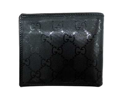 Gucci GG Black Imprime Men's Leather Wallet Wallet Gucci