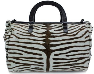 Prada Zebra Pony Medium Handle Bag Bag Prada