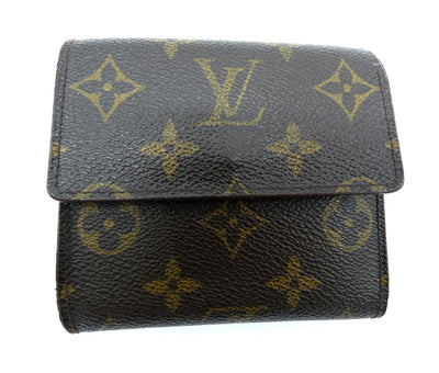 Louis Vuitton Vintage Brown and Monogram Portofeuil Elise Wallet Wallet Louis Vuitton