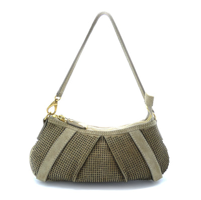 Burberry Prorsum Dark Cream Suede Knight Mini Bag Bag Burberry