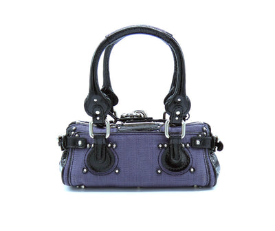 Chloe Lilac and Black Patent Leather Mini Paddington Bag Bag Chloe